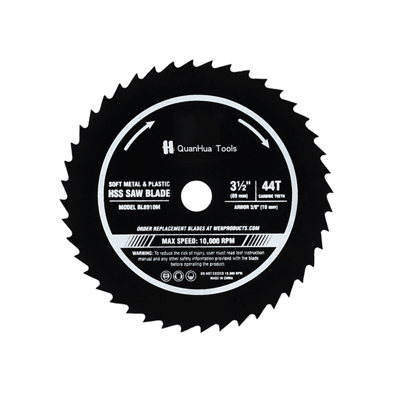 Lame de scie circulaire de coupe de plastique en acier rapide 44T HSS QH-MH8902
