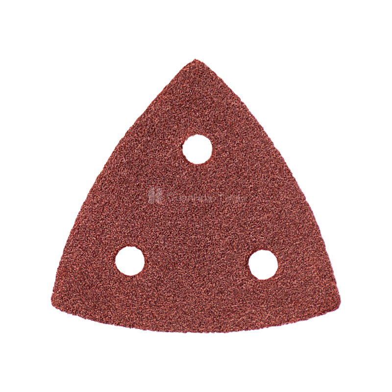 Papier de verre triangulaire de polissage du bois résistant à l'usure 80*80mm